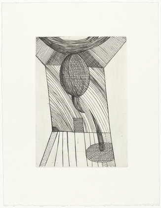 Louise Bourgeois. Untitled, plate 10 of 11, from the illustrated book, He Disappeared into Complete Silence, second edition. 1995