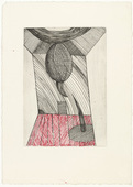 Louise Bourgeois. Untitled, plate 10 of 11, from the illustrated book, He Disappeared into Complete Silence, second edition. 1995