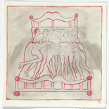 Louise Bourgeois. Untitled, plate 5 of 5, from the illustrated book, and plate 5 of 7, from the portfolio, Metamorfosis. 1997
