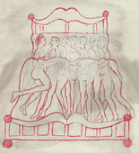 Louise Bourgeois. Untitled, plate 5 of 5, from the illustrated book, and plate 5 of 7, from the portfolio, Metamorfosis. 1997