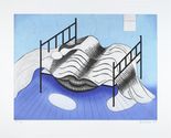Louise Bourgeois. Le Lit, Gros &Eacute;dredon, Bleu. 1998