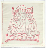 Louise Bourgeois. Untitled, plate 5 of 5, from the illustrated book, and plate 5 of 7, from the portfolio, Metamorfosis. 1997