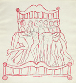 Louise Bourgeois. Untitled, plate 5 of 5, from the illustrated book, and plate 5 of 7, from the portfolio, Metamorfosis. 1997