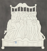Louise Bourgeois. Untitled, plate 5 of 5, from the illustrated book, and plate 5 of 7, from the portfolio, Metamorfosis. 1997