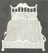 Louise Bourgeois. Untitled, plate 5 of 5, from the illustrated book, and plate 5 of 7, from the portfolio, Metamorfosis. 1997