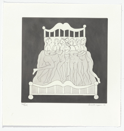 Louise Bourgeois. Untitled, plate 5 of 5, from the illustrated book, and plate 5 of 7, from the portfolio, Metamorfosis. 1997