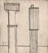 Louise Bourgeois. Plate 2 of 9, from the illustrated book, He Disappeared into Complete Silence. 1946-1947