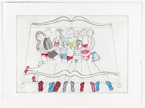 Louise Bourgeois. Eight in Bed. 1998