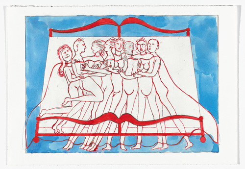 Louise Bourgeois. Eight in Bed. 1998