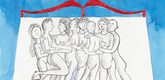 Louise Bourgeois. Eight in Bed. 1998