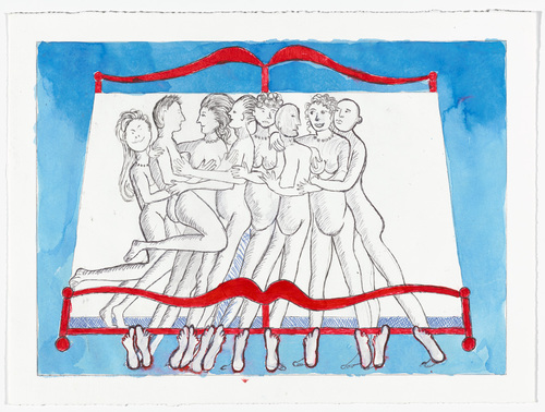 Louise Bourgeois. Eight in Bed. 1998