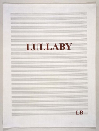 Louise Bourgeois. Lullaby, title sheet. 2006