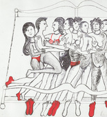 Louise Bourgeois. Eight in Bed. 1998