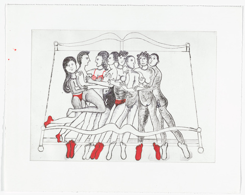 Louise Bourgeois. Eight in Bed. 1998