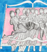 Louise Bourgeois. Eight in Bed. 1998