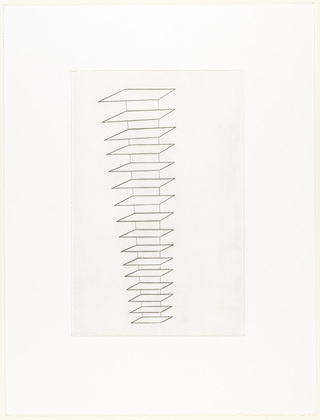 Louise Bourgeois. Untitled, plate 3 of 8, from the puritan. 1990