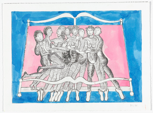Louise Bourgeois. Eight in Bed. 1998