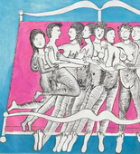 Louise Bourgeois. Eight in Bed. 1998