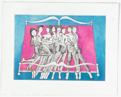 Louise Bourgeois. Eight in Bed. 1998