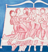 Louise Bourgeois. Eight in Bed. 1998