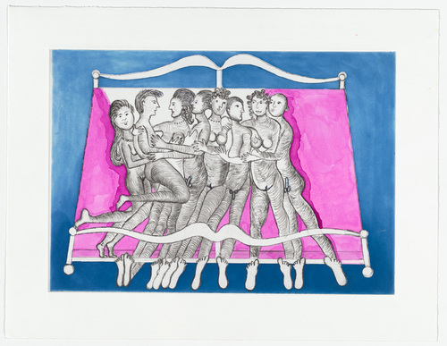 Louise Bourgeois. Eight in Bed. 1998