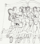 Louise Bourgeois. Eight in Bed. 2000