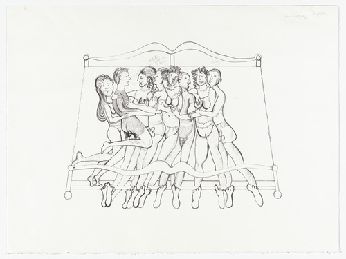 Louise Bourgeois. Eight in Bed. 2000