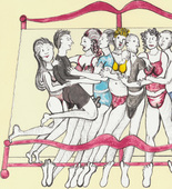Louise Bourgeois. Eight in Bed. 2000
