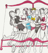 Louise Bourgeois. Eight in Bed. 2000