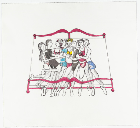 Louise Bourgeois. Eight in Bed. 2000