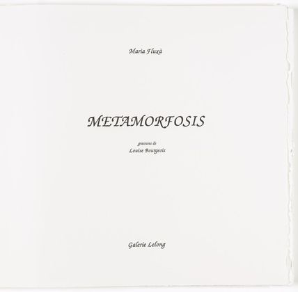 Louise Bourgeois. Metamorfosis. 1999