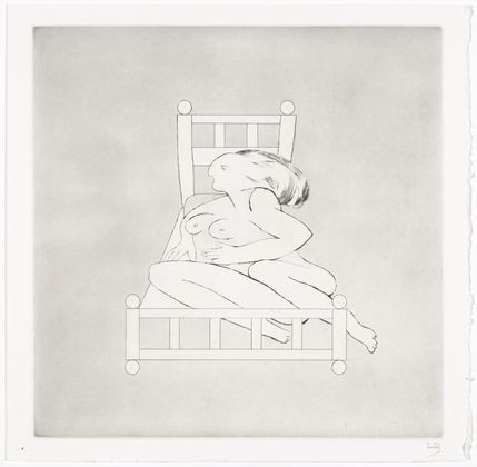 Louise Bourgeois. Untitled, plate 2 of 5, from the illustrated book, Metamorfosis. 1999