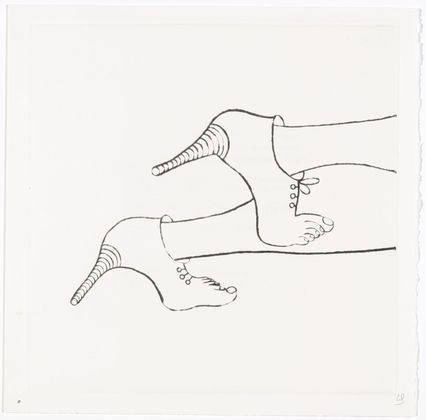 Louise Bourgeois. Untitled, plate 4 of 5, from the illustrated book, Metamorfosis. 1999