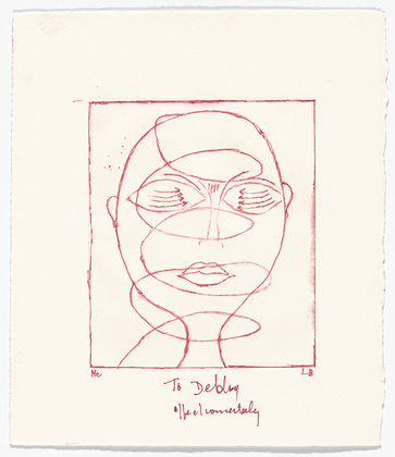 Louise Bourgeois. Spiraling Eyes, frontispiece, from the illustrated book, Les &Eacute;ditions du Solstice: Annuaire de la D&eacute;cennie, 1989-1999. 1999