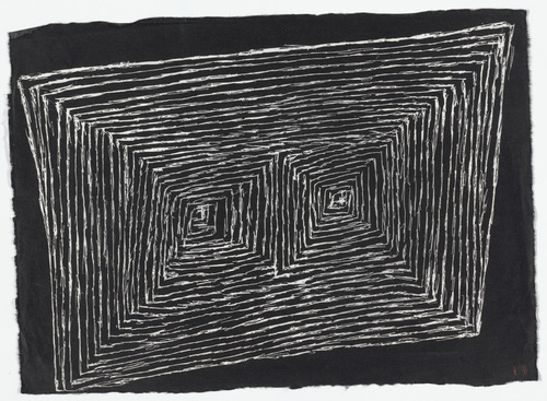 Louise Bourgeois. Has the Day Invaded the Night, or Has the Night Invaded the Day?, no. 5 of 9, component A, from the series, What Is the Shape of This Problem? 1999