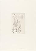 Louise Bourgeois. Untitled, plate 9 of 14, from the portfolio, Autobiographical Series. 1993
