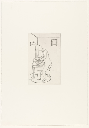 Louise Bourgeois. Untitled, plate 9 of 14, from the portfolio, Autobiographical Series. 1993