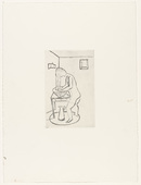 Louise Bourgeois. Untitled, plate 9 of 14, from the portfolio, Autobiographical Series. 1993