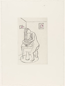 Louise Bourgeois. Untitled, plate 9 of 14, from the portfolio, Autobiographical Series. 1993
