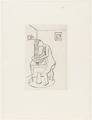 Louise Bourgeois. Untitled, plate 9 of 14, from the portfolio, Autobiographical Series. 1993