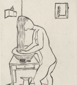 Louise Bourgeois. Untitled, plate 9 of 14, from the portfolio, Autobiographical Series. 1993