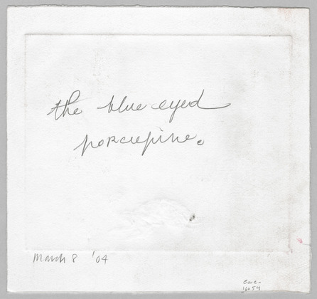 Louise Bourgeois. Porcupine. 2004