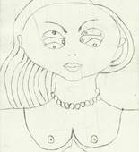 Louise Bourgeois. Insomnia, frontispiece, from the illustrated book, Louise Bourgeois: The Insomnia Drawings. 2000