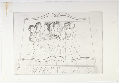 Louise Bourgeois. Eight in Bed. 1998