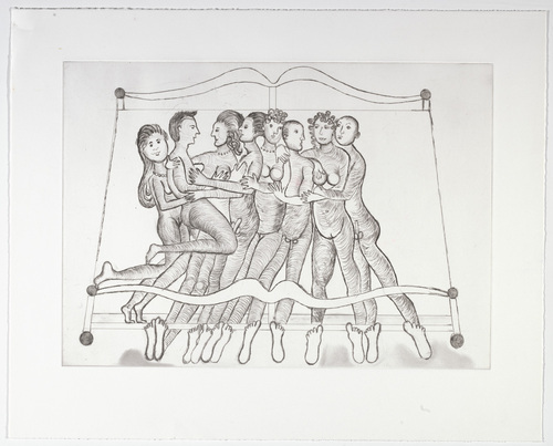 Louise Bourgeois. Eight in Bed. 1998
