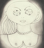 Louise Bourgeois. Insomnia, frontispiece, from the illustrated book, Louise Bourgeois: The Insomnia Drawings. 2000