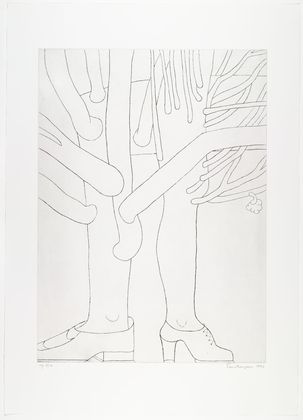 Louise Bourgeois. Untitled, plate 4 of 9, from the portfolio, Topiary: The Art of Improving Nature. 1998