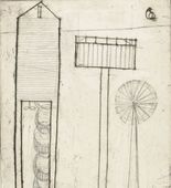 Louise Bourgeois. Plate 6 of 9, from the illustrated book, He Disappeared into Complete Silence. 1946-1947