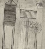 Louise Bourgeois. Plate 6 of 9, from the illustrated book, He Disappeared into Complete Silence. 1946-1947