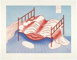 Louise Bourgeois. Le Lit, Gros &Eacute;dredon, Bleu. 1997